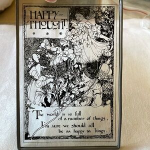 Happy Thought Child’s Garden of Vesus glass display part panel 6” x 4”